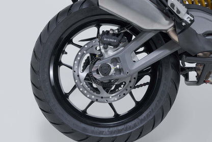 SW-MOTECH Kit de topes anticaidas para el eje trasero Negro. Ducati Multistrada V2 / V2 S (24-).