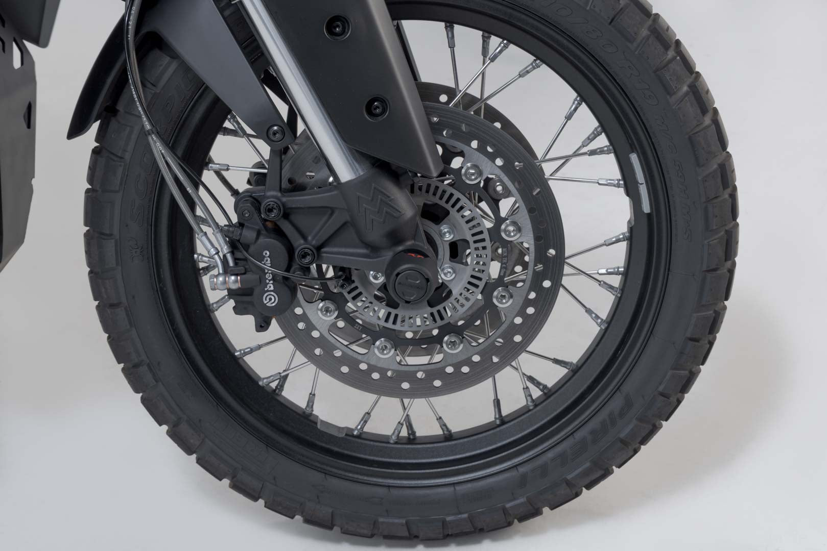 SW-MOTECH Kit de topes anticaidas para el eje delantero Negro. Moto Morini X-Cape 650 (21-).