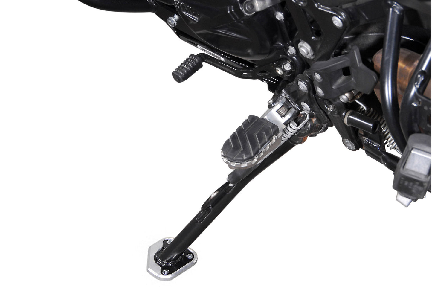 SW-MOTECH Extension para caballete lateral Negro/plateado. BMW F 800 GS/Adv Husqvarna TR650.