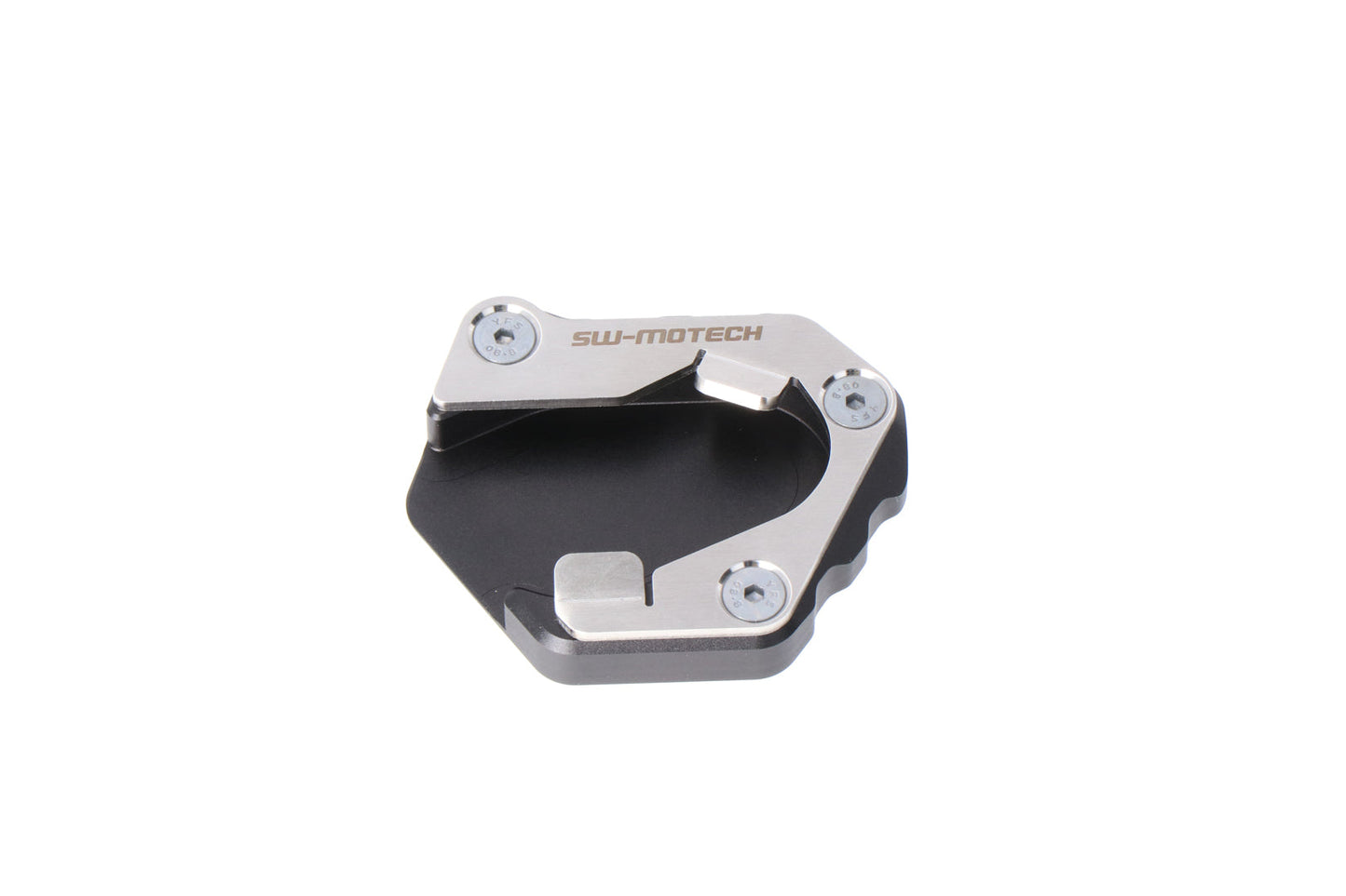 SW-MOTECH Extension para caballete lateral Negro/Plateado. Triumph Tiger 900/GT/Pro (19-).