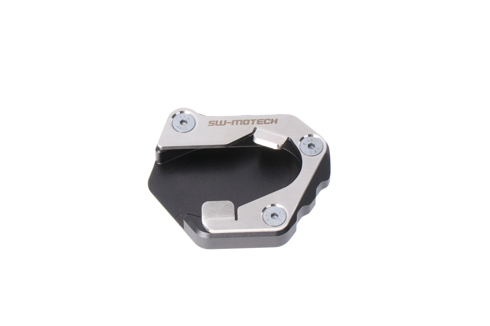 SW-MOTECH Extension para caballete lateral Negro/Plateado. Triumph Tiger 900/GT/Pro (19-).