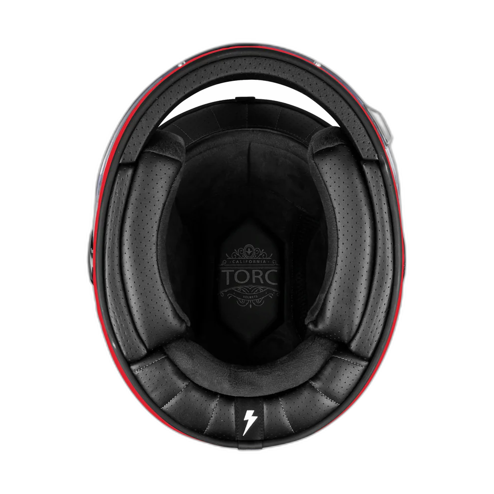 Casco Torc T1 Newport Rojo Metalico