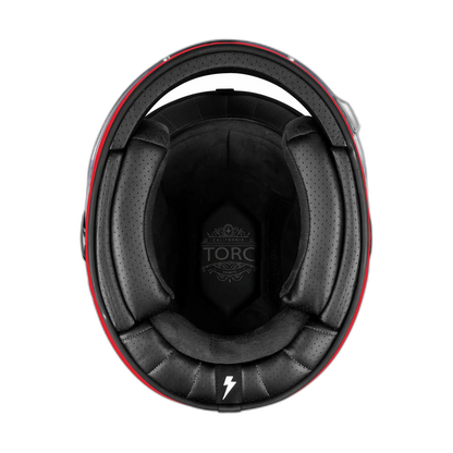 Casco Torc T1 Newport Rojo Metalico
