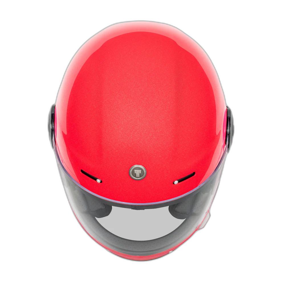 Casco Torc T1 Newport Rojo Metalico