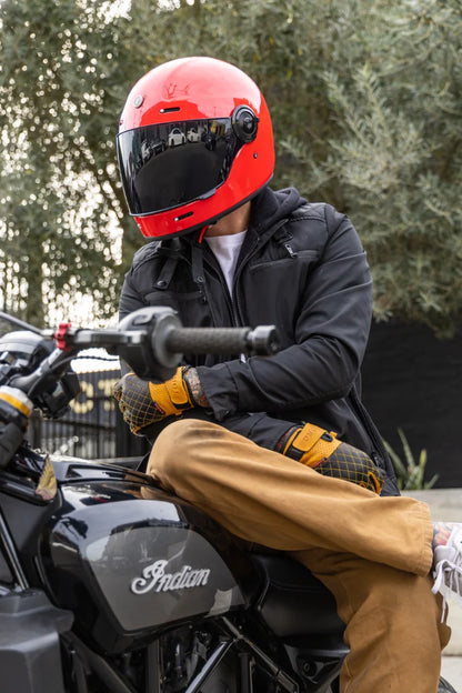 Casco Torc T1 Newport Rojo Metalico