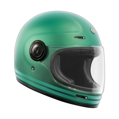 Casco Torc T1 Newport Cali Verde Azulado Iridicente