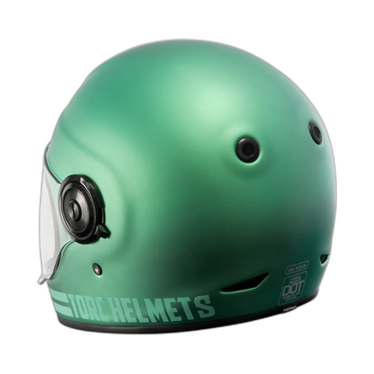 Casco Torc T1 Newport Cali Verde Azulado Iridicente