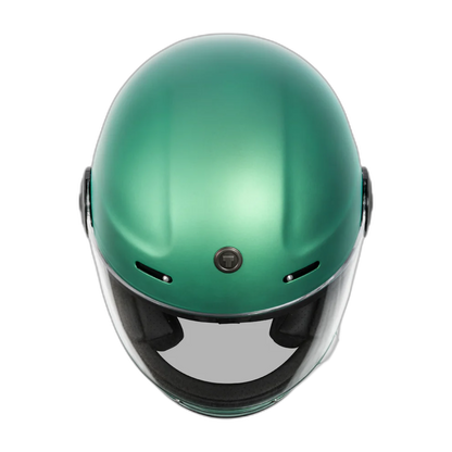 Casco Torc T1 Newport Cali Verde Azulado Iridicente