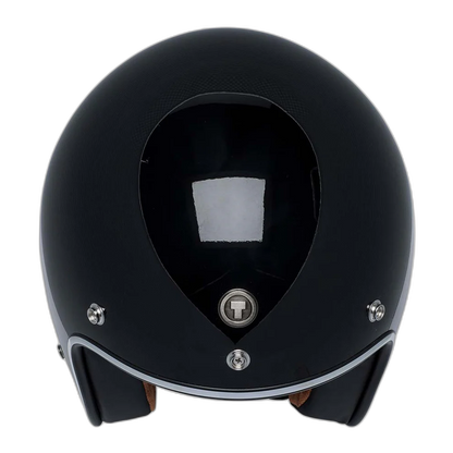 Casco Torc 3/4 Del Mar Negro Brillante