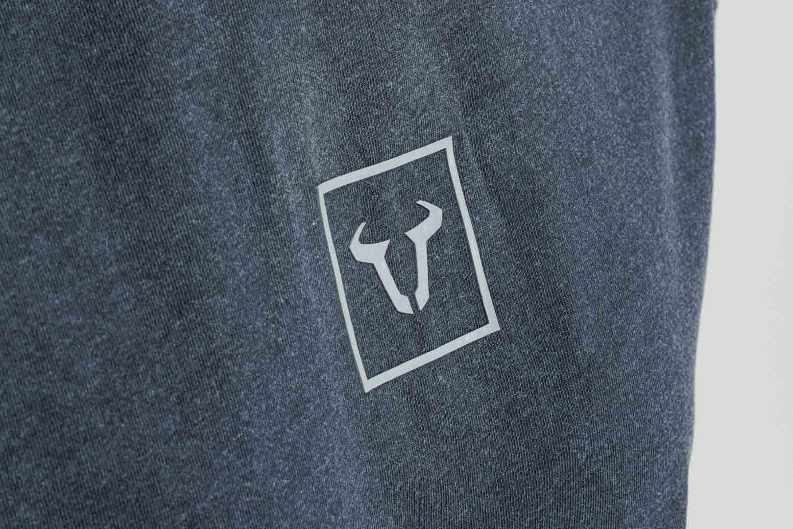 SW-MOTECH Camiseta unisex – Riders Line Gris oscuro. Optic Wash. Unisex. Talla L.