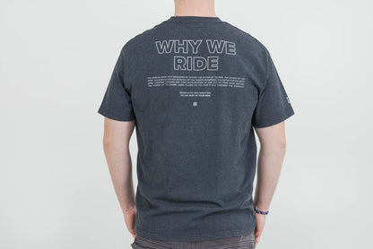 SW-MOTECH Camiseta unisex – Riders Line Gris oscuro. Optic Wash. Unisex. Talla L.