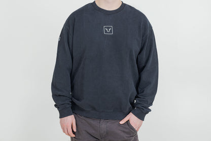 SW-MOTECH Cuello redondo – Riders Line Gris oscuro. Optic Wash. Unisex. Talla L.