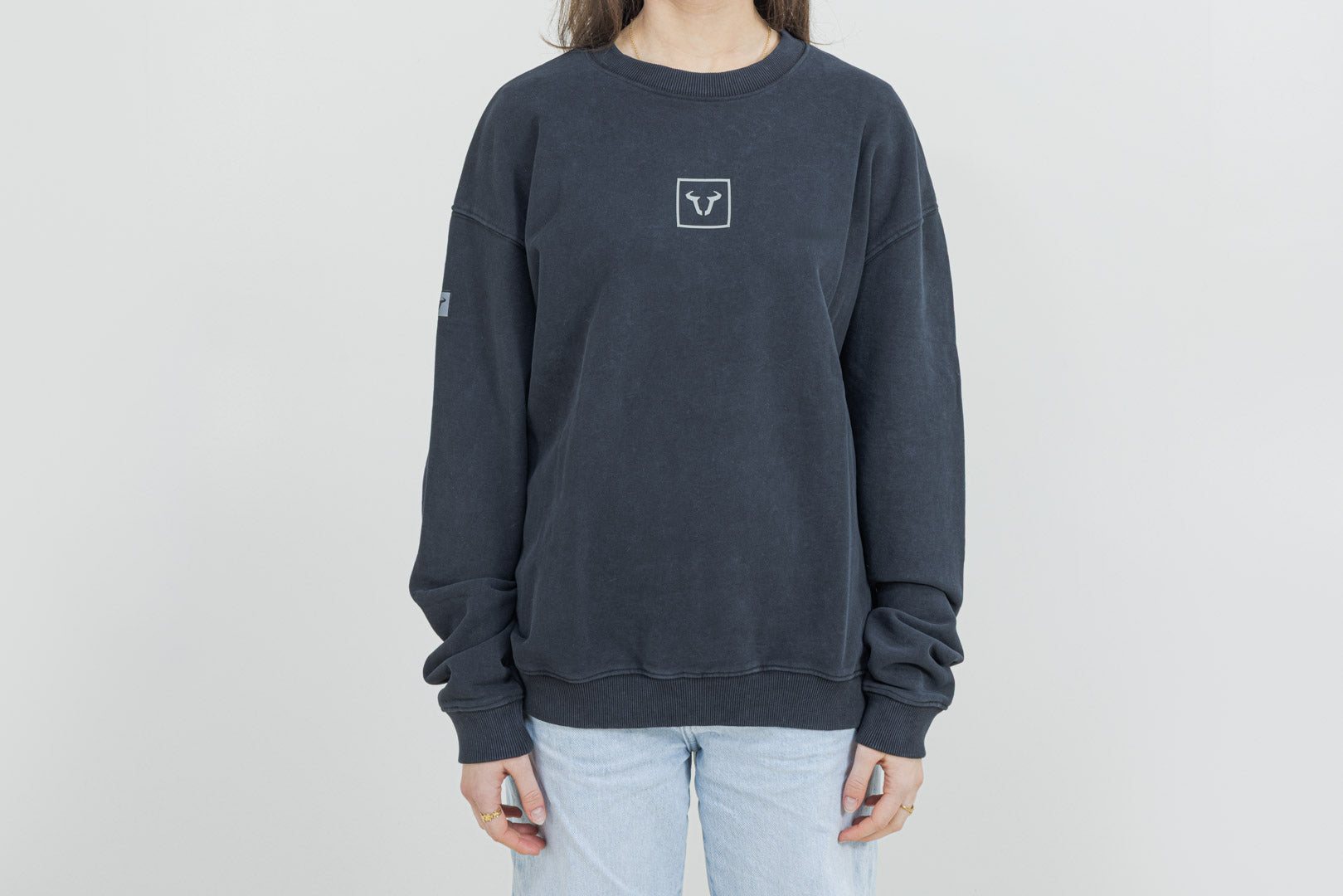 SW-MOTECH Cuello redondo – Riders Line Gris oscuro. Optic Wash. Unisex. Talla M.