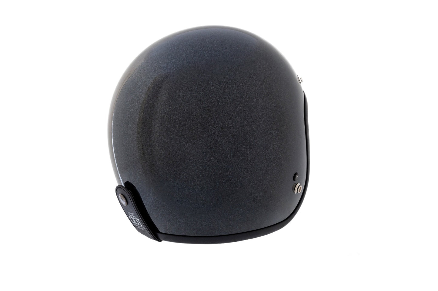 Casco Torc 3/4 Del Mar Negro Metálico Brillante