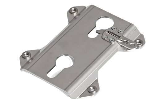 Soporte universal TRAX Para maletas laterales TRAX. Plateado.