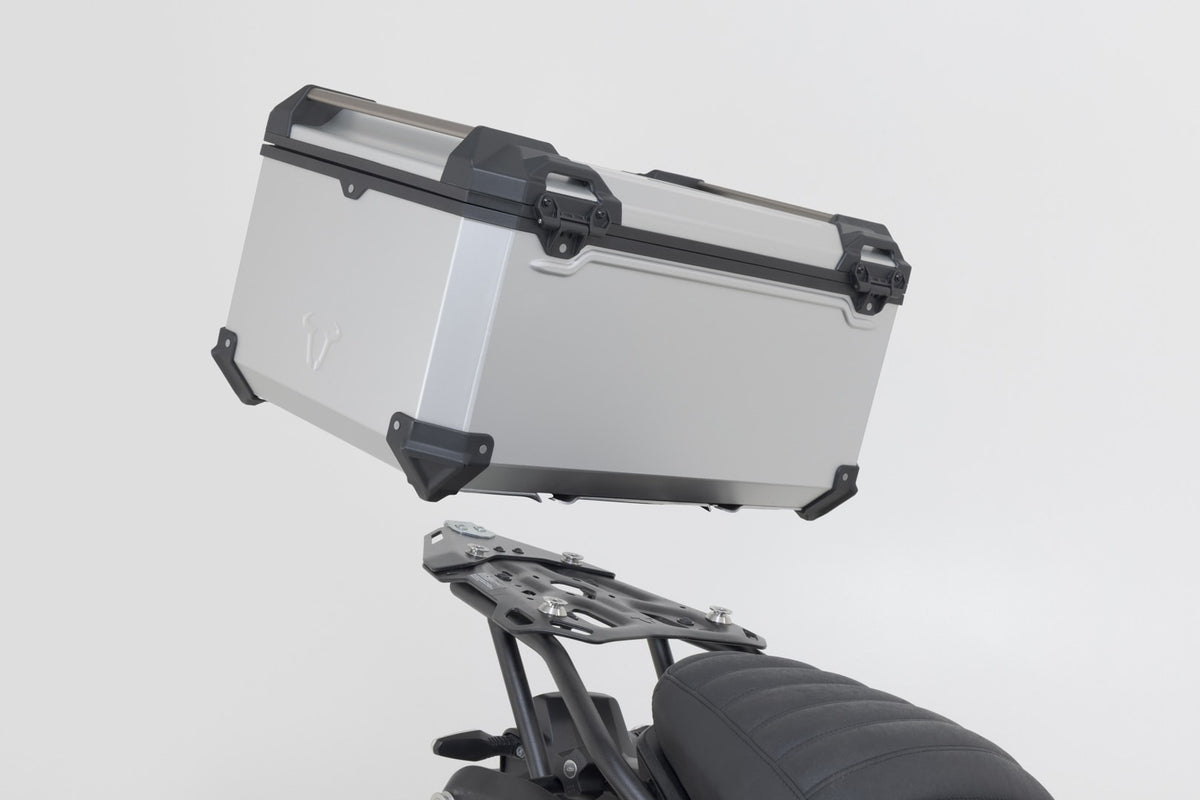 TRAX ADV Topcase. 65 l. XL. Plata.