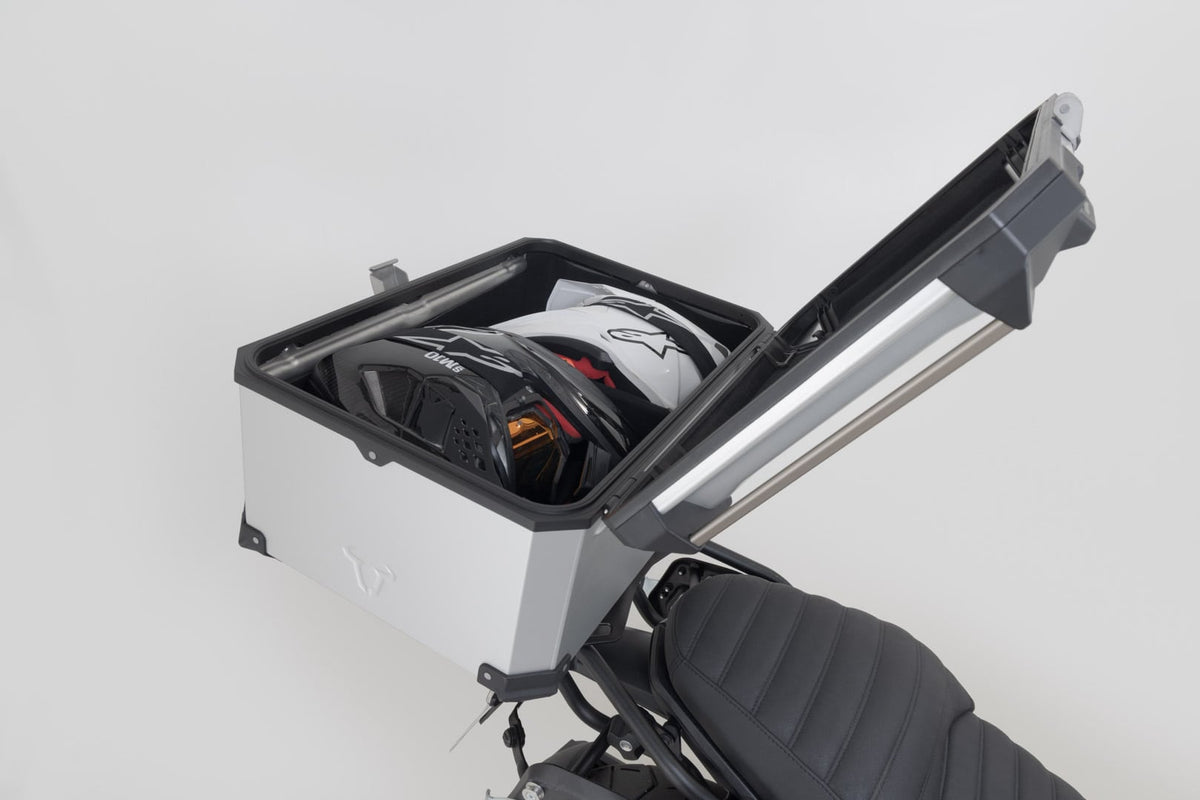 TRAX ADV Topcase. 65 l. XL. Plata.