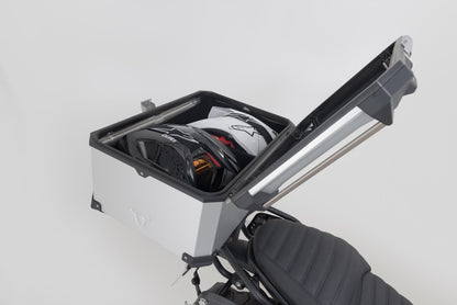 TRAX ADV Topcase. 65 l. XL. Plata.