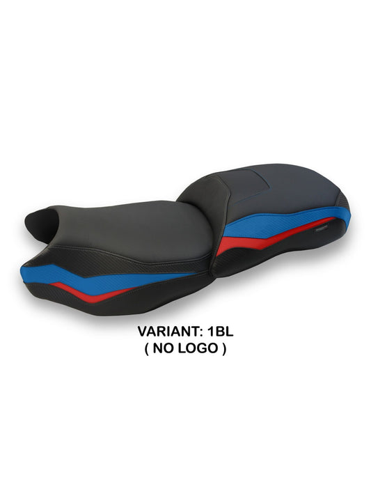 Funda de asiento compatible BMW R 1250 GS (19-23)  Modelo Farah, Color Negro (NO INCLUYE ASIENTO)