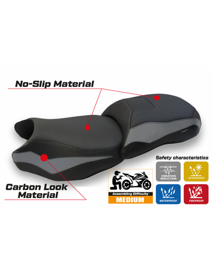 Funda de asiento compatible BMW R 1250 GS (19-23)  Modelo Dobbiaco (NO INCLUYE ASIENTO)