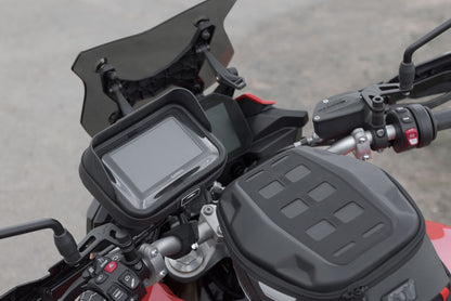 Kit de fijación universal GPS con Navi Case Incl. brazo 2". Para manillar/fijación espejo