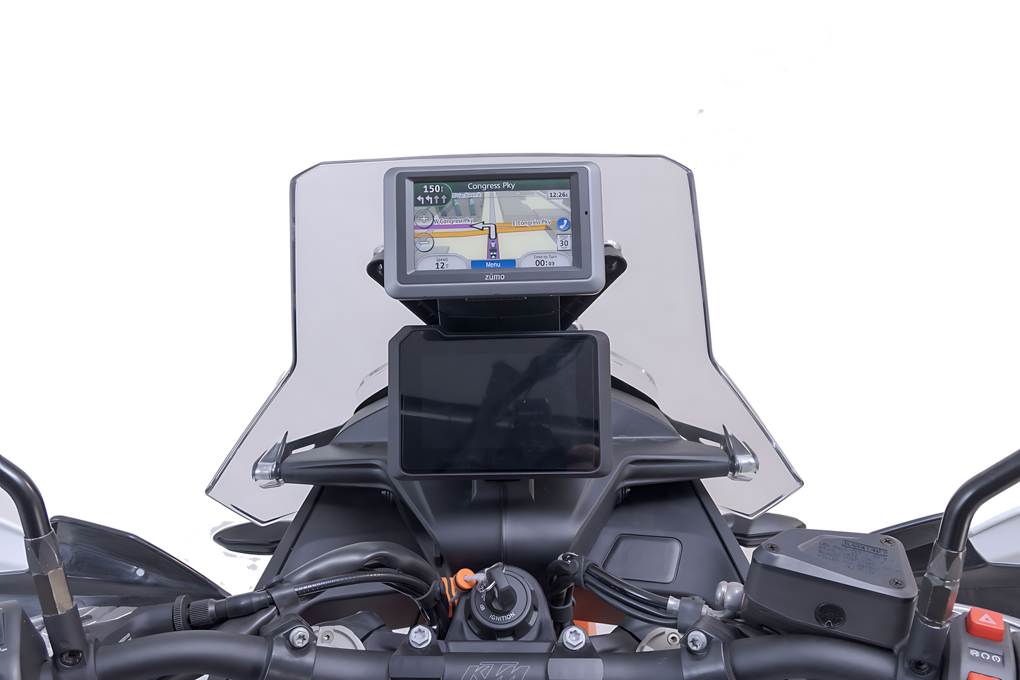 Soporte GPS en salpicadero Negro. KTM 890 Adv (22-).