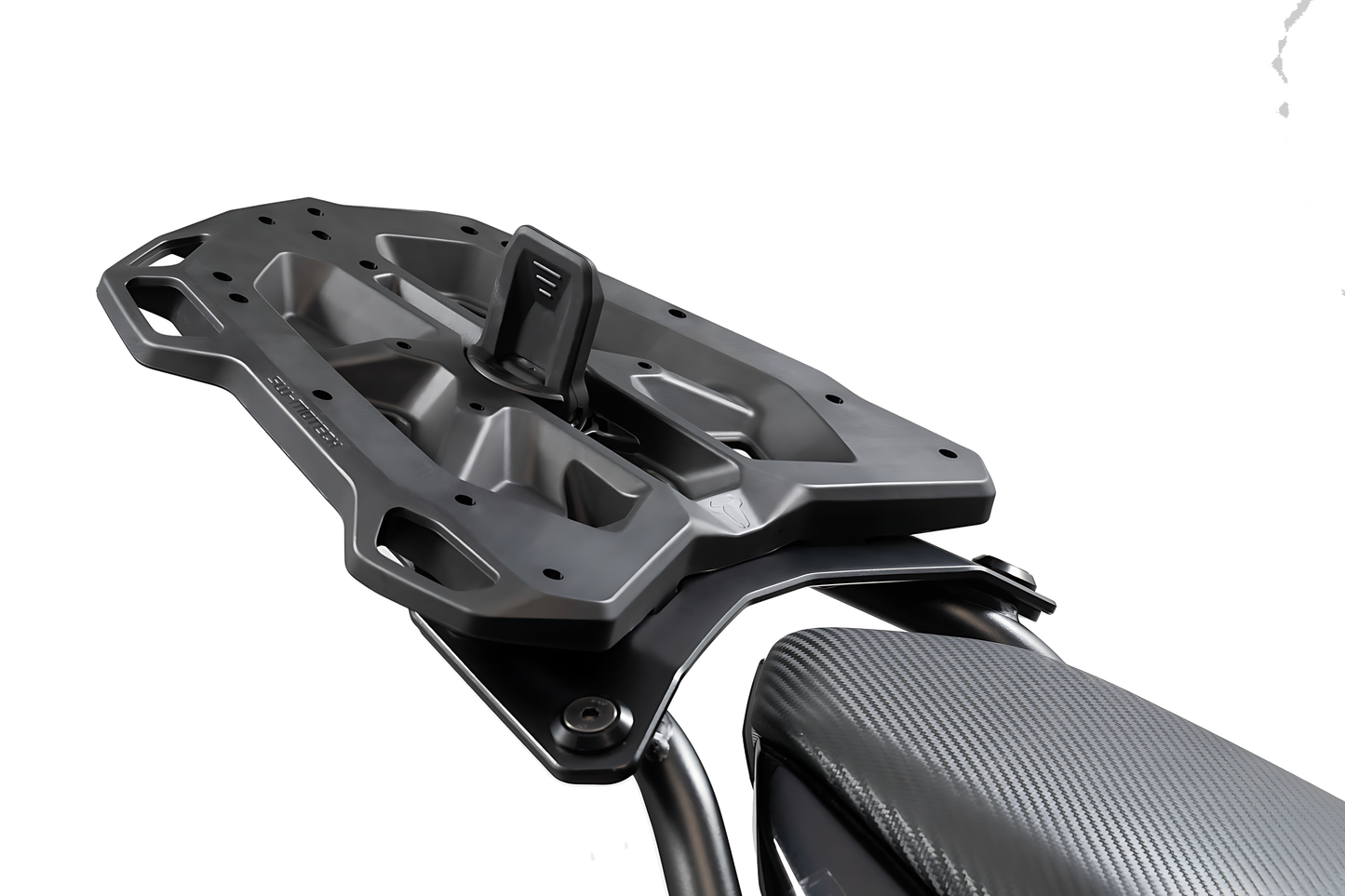 Placa adaptadora para portaequipajes STREET-RACK Para Givi/Kappa con Monokey. Negro.