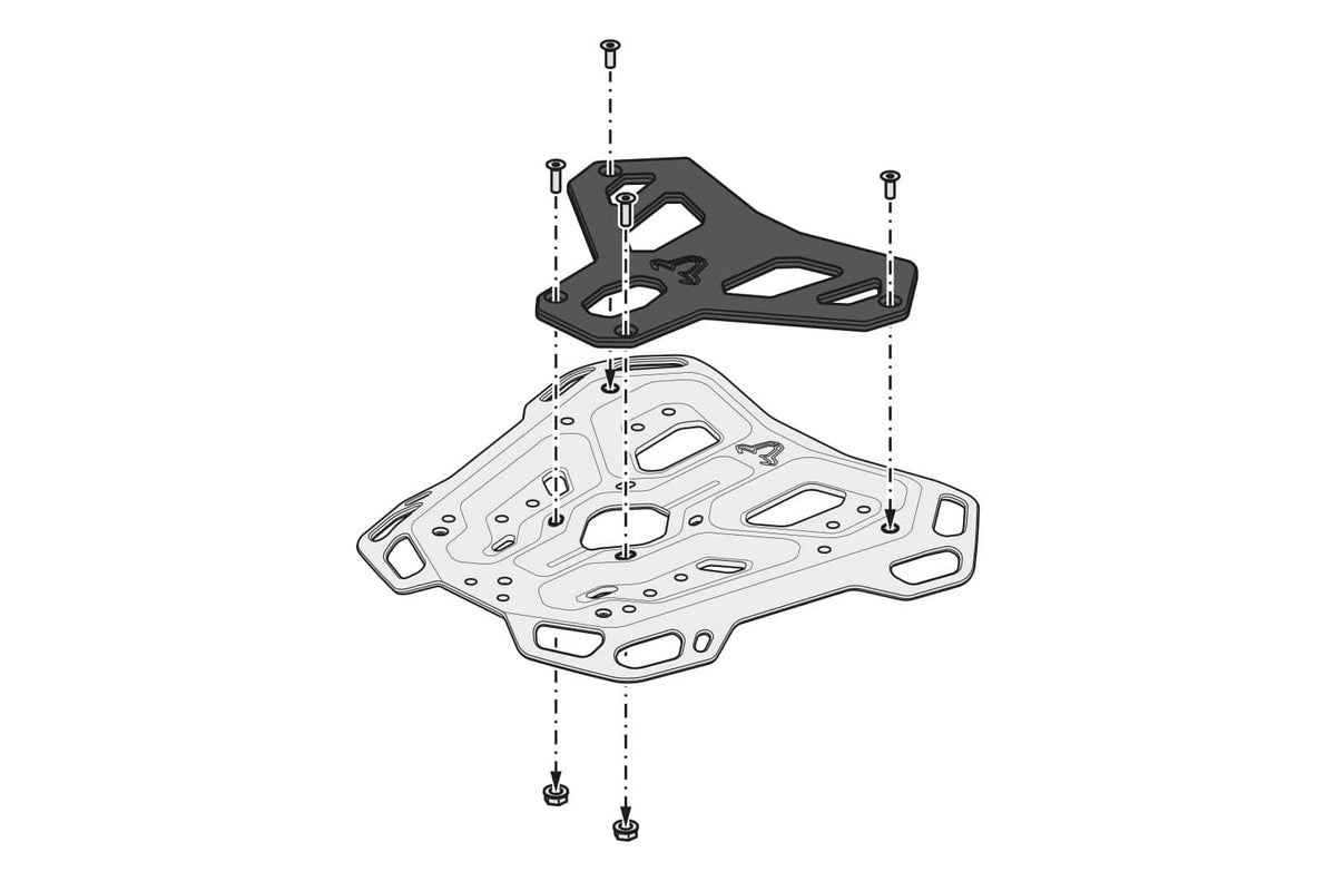 Portaequipaje ADVENTURE-RACK Negro. BMW R 1300 GS (23-).