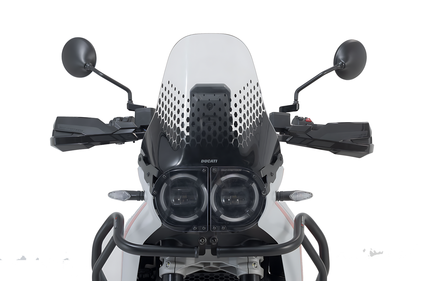 Kit de protectores de manos KOBRA Negro. Ducati DesertX (22-).