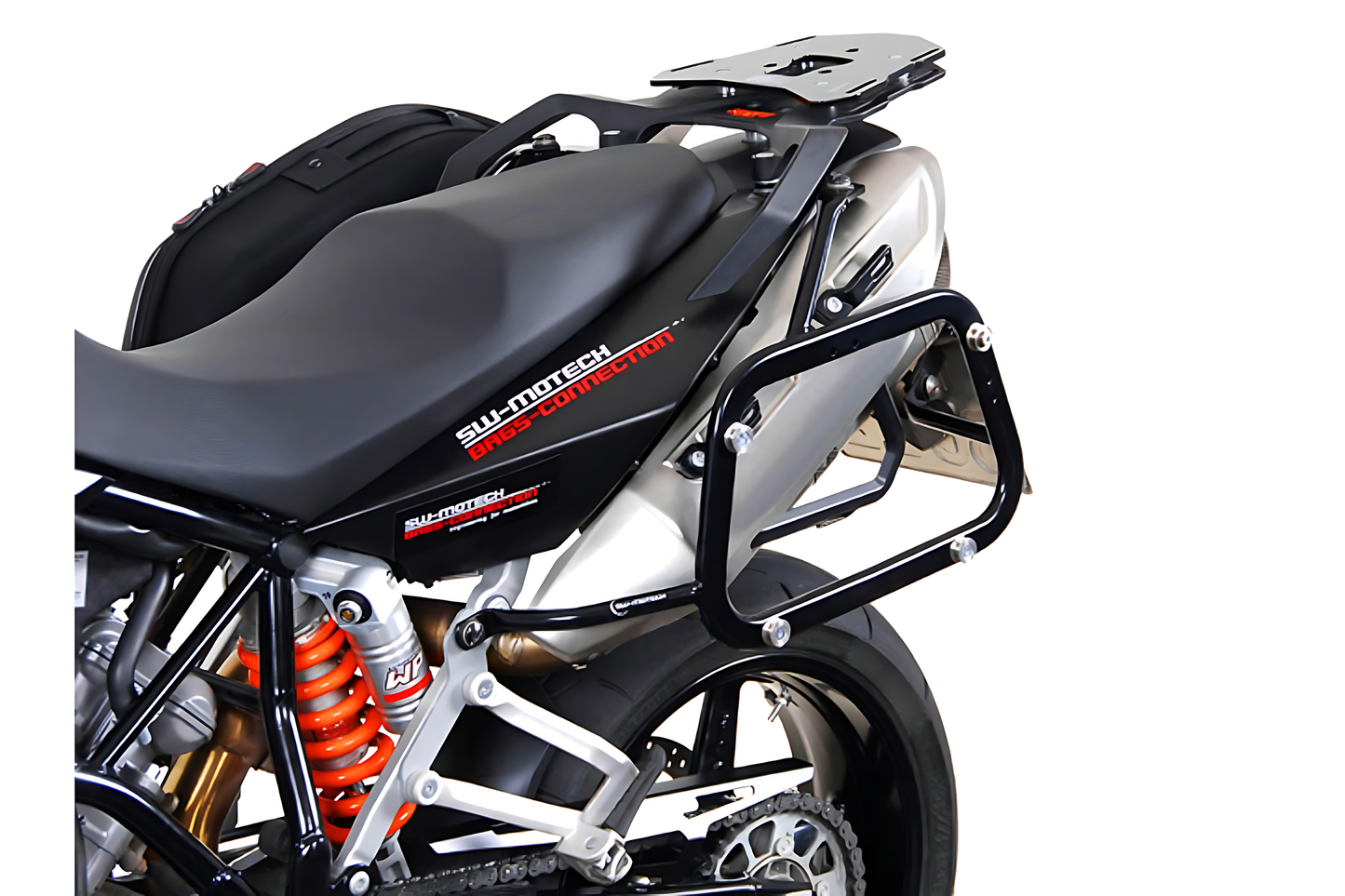 Kit adaptador para soporte lateral EVO Para maletas laterales AERO ABS. Para 2 maletas.