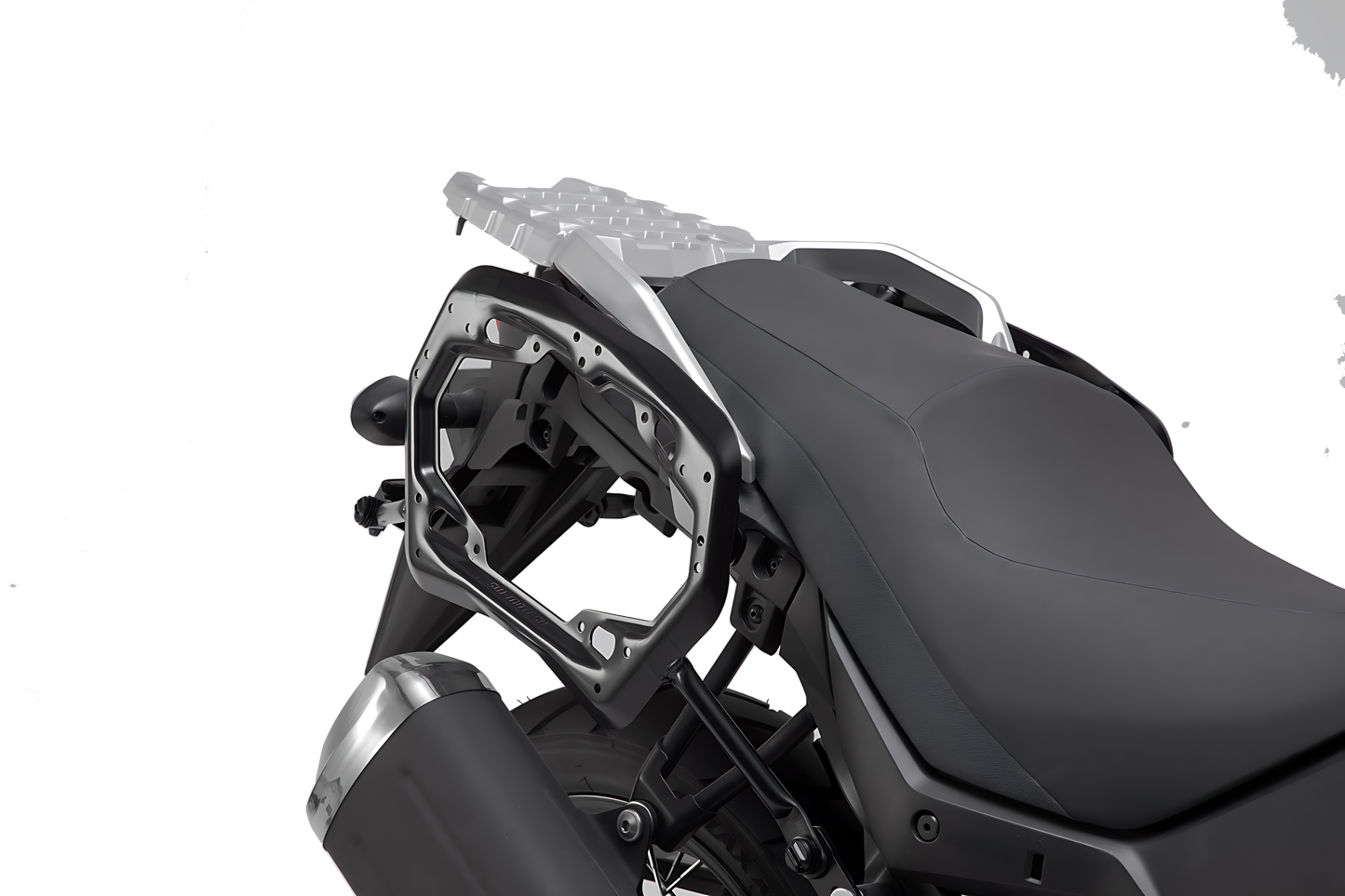 Soporte lateral PRO Negro. Suzuki DL 650 (16-).