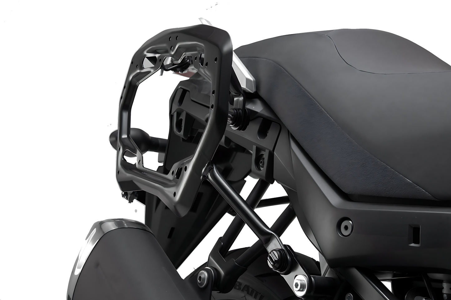 Soporte lateral PRO Negro. Suzuki DL 650 (16-).