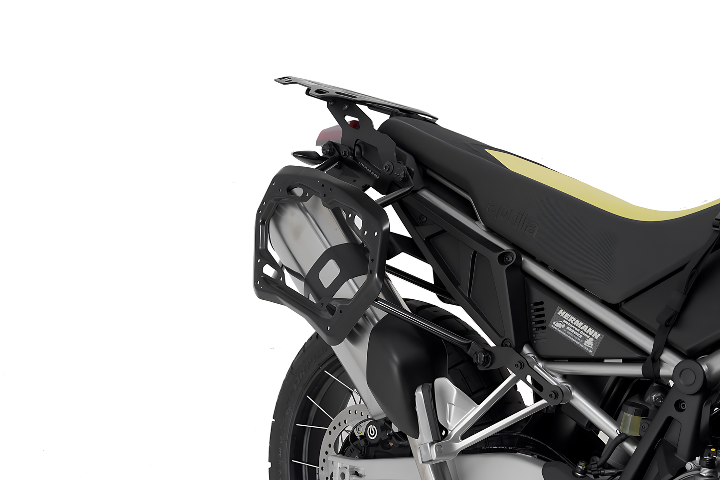 Soporte lateral PRO Negro. Aprilia Tuareg (21-).