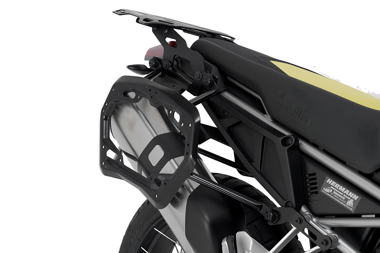 Soporte lateral PRO Negro. Aprilia Tuareg (21-).