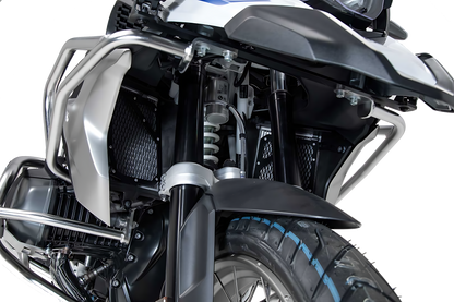 Protector de radiador de aluminio Negro. BMW R 1200 GS (16-18), R 1250 GS (18-).