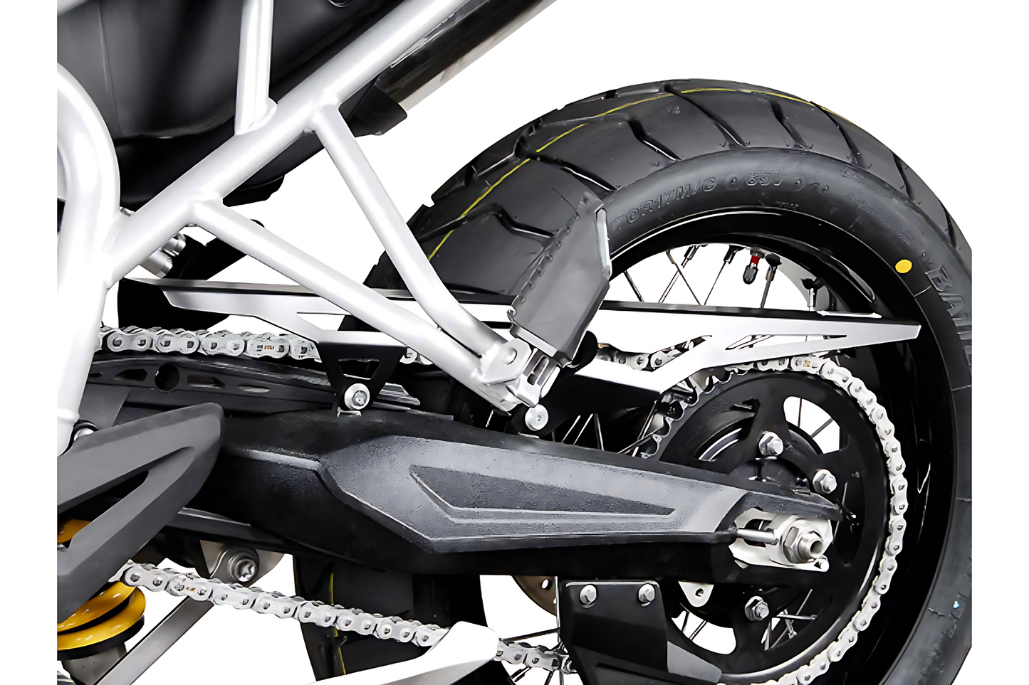 Protector de cadena Negro. Modelos Triumph Tiger 800 (10-).