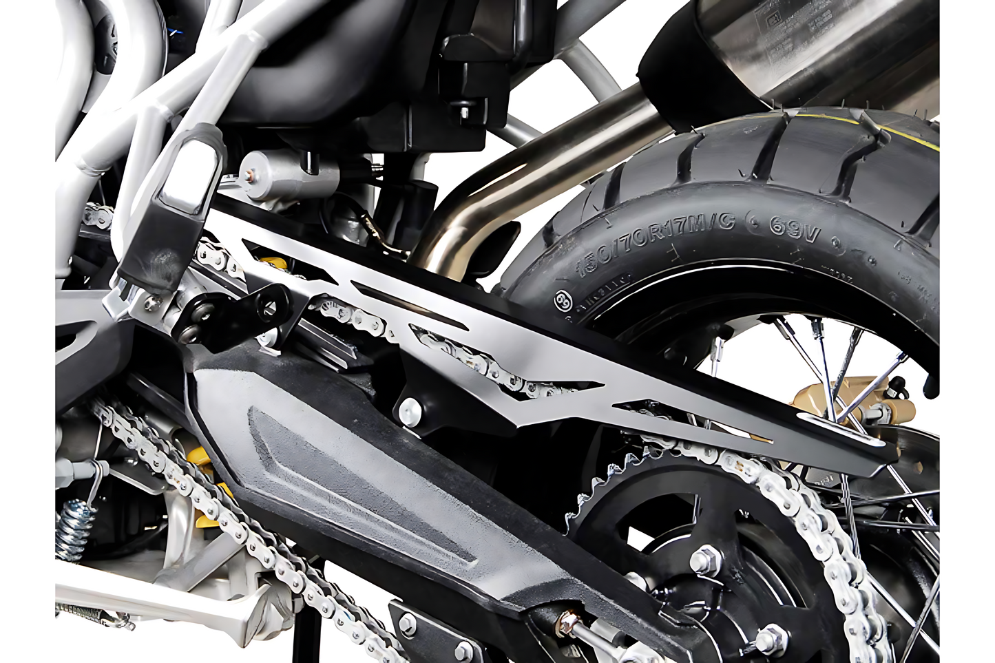 Protector de cadena Negro. Modelos Triumph Tiger 800 (10-).