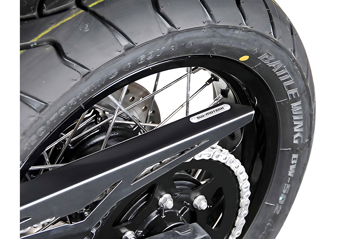 Protector de cadena Negro. Modelos Triumph Tiger 800 (10-).