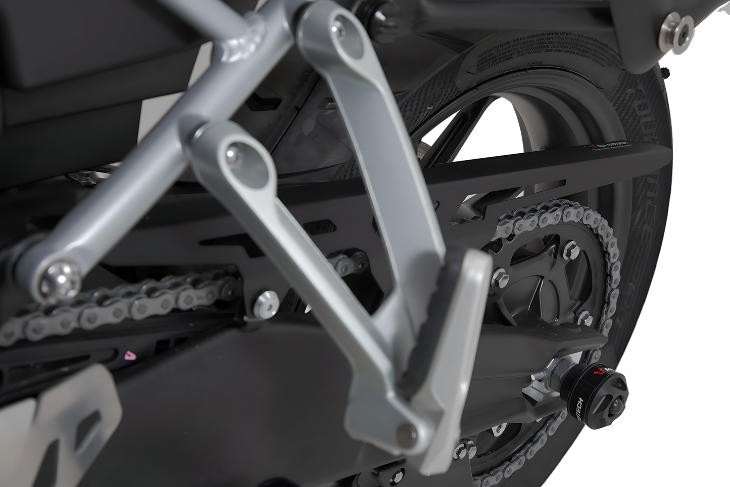 Protector de cadena Negro. Triumph Tiger 900/ GT/ Rally/ Pro.