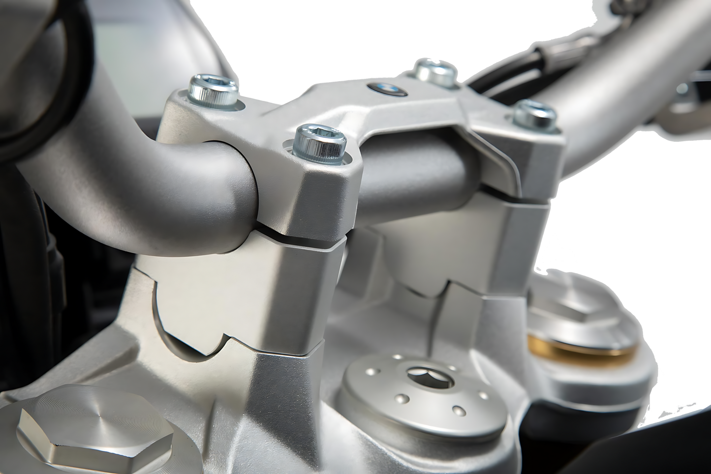 Elevador de manillar H=30 mm. Plateado. BMW F 750/800 GS (17-).