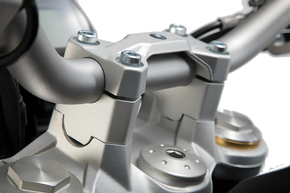 Elevador de manillar H=30 mm. Plateado. BMW F 750/800 GS (17-).