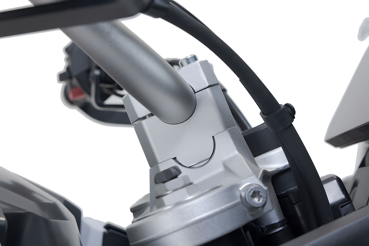 Elevador de manillar H=30 mm. Plateado. BMW F 750/800 GS (17-).