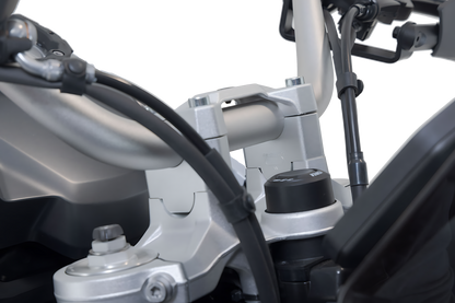 Elevador de manillar H=30 mm. Plateado. BMW F 750/800 GS (17-).