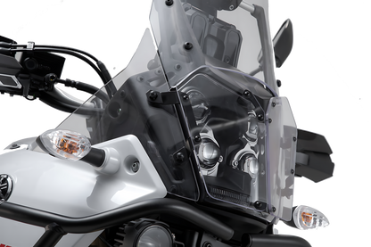 Protector de luces delanteras Soporte con panel de PVC. Yamaha Ténéré 700 (19-).