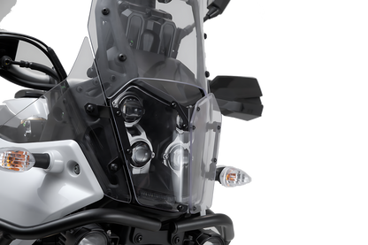 Protector de luces delanteras Soporte con panel de PVC. Yamaha Ténéré 700 (19-).