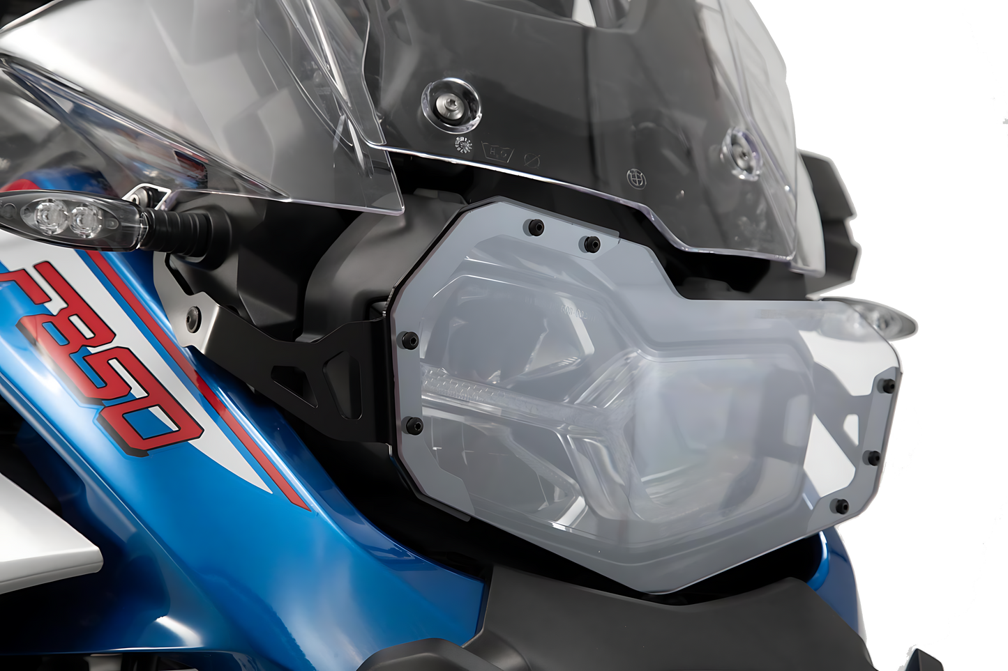 Protector de luces delanteras Soporte con panel de PVC. BMW F850GS Adv (18-).