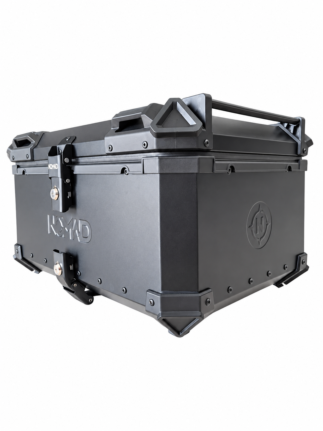 Top Case NOMAD. 65 litros. Capacidad 2 Cascos. (Incluye Respaldo y Base)