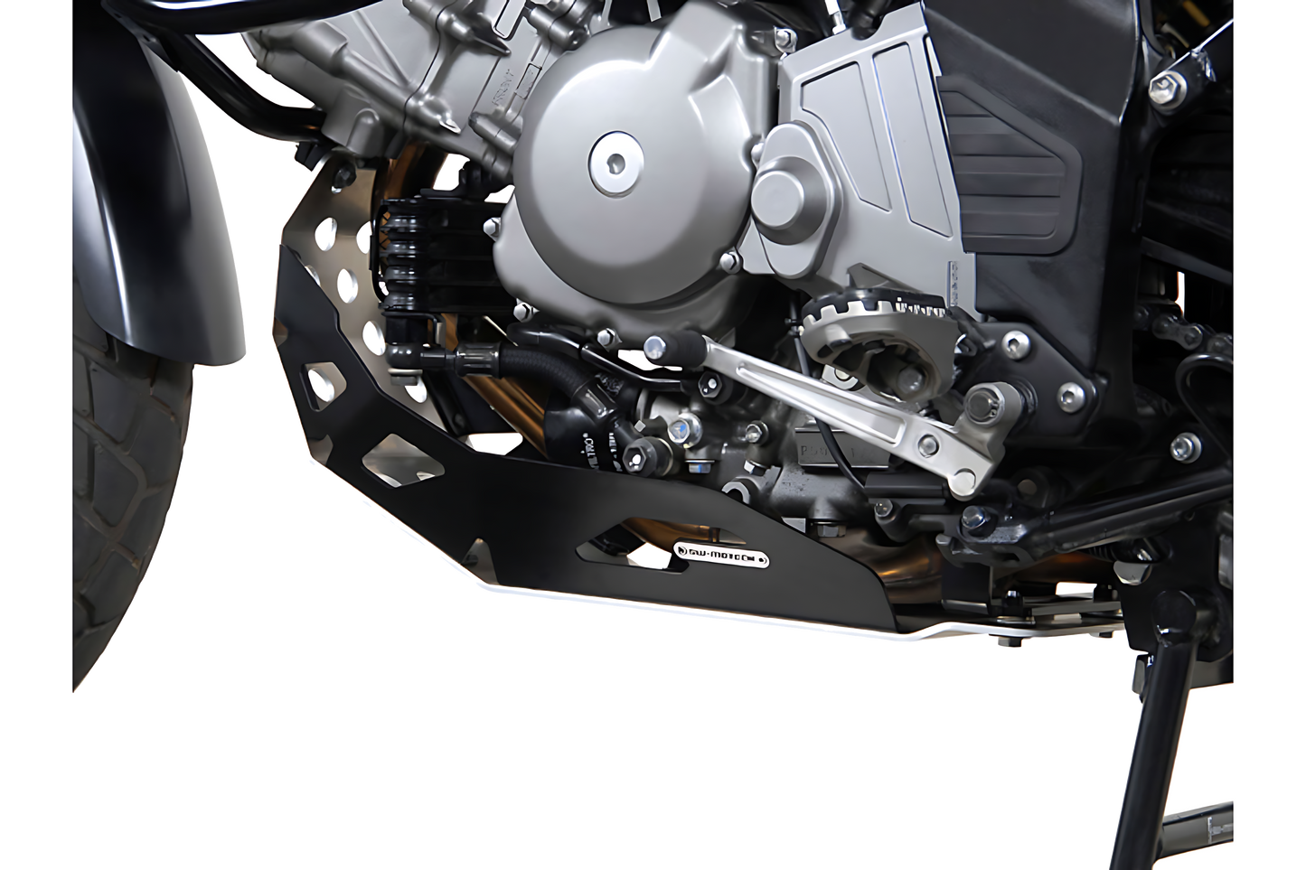 Protector de motor Negro. Suzuki DL650 V-Strom (04-10). Generation-2.