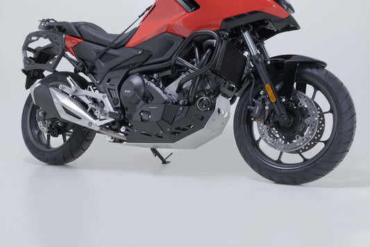 Protector de motor. Negro/plateado. Honda NC700 / NC750 con DCT.