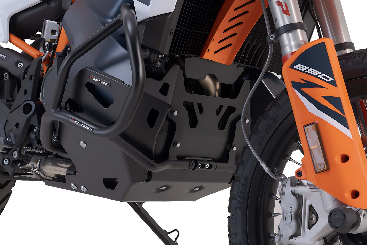 Protección del motor Negro. KTM 790 Adv/R, 890 Adv/R.